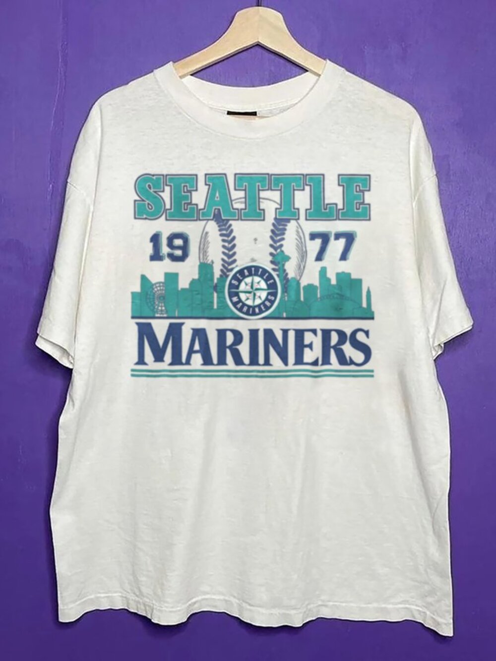 1977 Seattle Mariners Baseball Shirt, MLB Seattle Mariners Baseball Unisex Shirt